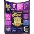 thumbnail image 1 of Gemini Gifts for Women, Gemini Gifts, Gemini Birthday Gifts for Women, Gemini Zodiac Gifts, Gifts for Gemini Women, Gemini - May Birthday Gifts Women, June Birthday Blankets 50" X 60, 1 of 6