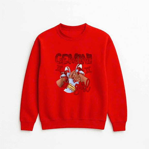 Gemini Girl Birthday Zodiac Astrology Horoscope Pride Star Sign Quote Sweatshirt, up to size 5XL