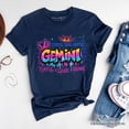 thumbnail image 1 of Gemini Graffiti Zodiac T-Shirt, Street Style Astrology Horoscope Tee, 1 of 10