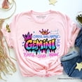 thumbnail image 1 of Gemini Graffiti Zodiac T-Shirt, Street Style Astrology Horoscope Tee, 1 of 10