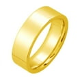 thumbnail image 1 of Gemini Groom or Bride 18K Gold Filled Anniversary Wedding Titanium Ring width 6mm US Size 8.25 Valentine's Day Gift, 1 of 5