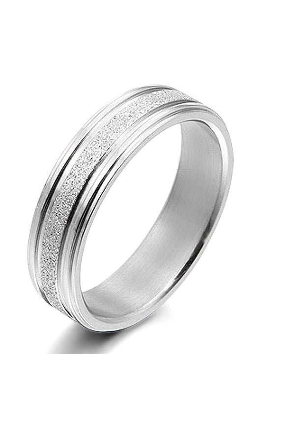 Groom or Bride Anniversary Titanium Wedding Rings width 6mm US Size 11.25 Valentine's Day Gift