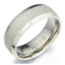 Gemini Groom or Bride Plain Titanium Wedding Anniversary Ring width 5mm Size 9.25 Valentine's Day Gift