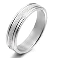 thumbnail image 1 of Gemini His or Her Anniversary Wedding Couple Titanium Rings width 4mm US Size 10 Valentine's Day Gift, 1 of 5