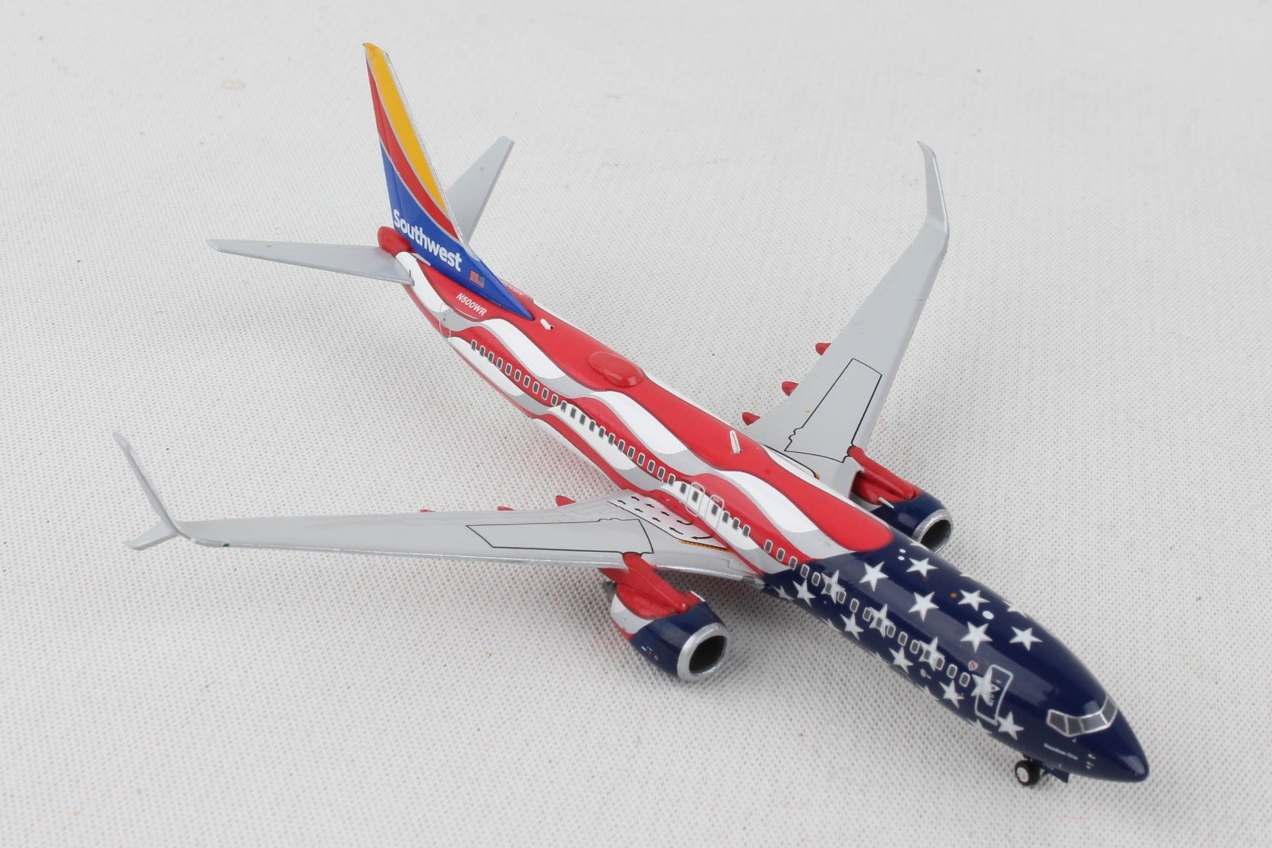 Boeing 737-800 Commercial Aircraft "Southwest Airlines - Freedom One" US Flag Livery 1/400 Diecast Model Airplane by GeminiJets