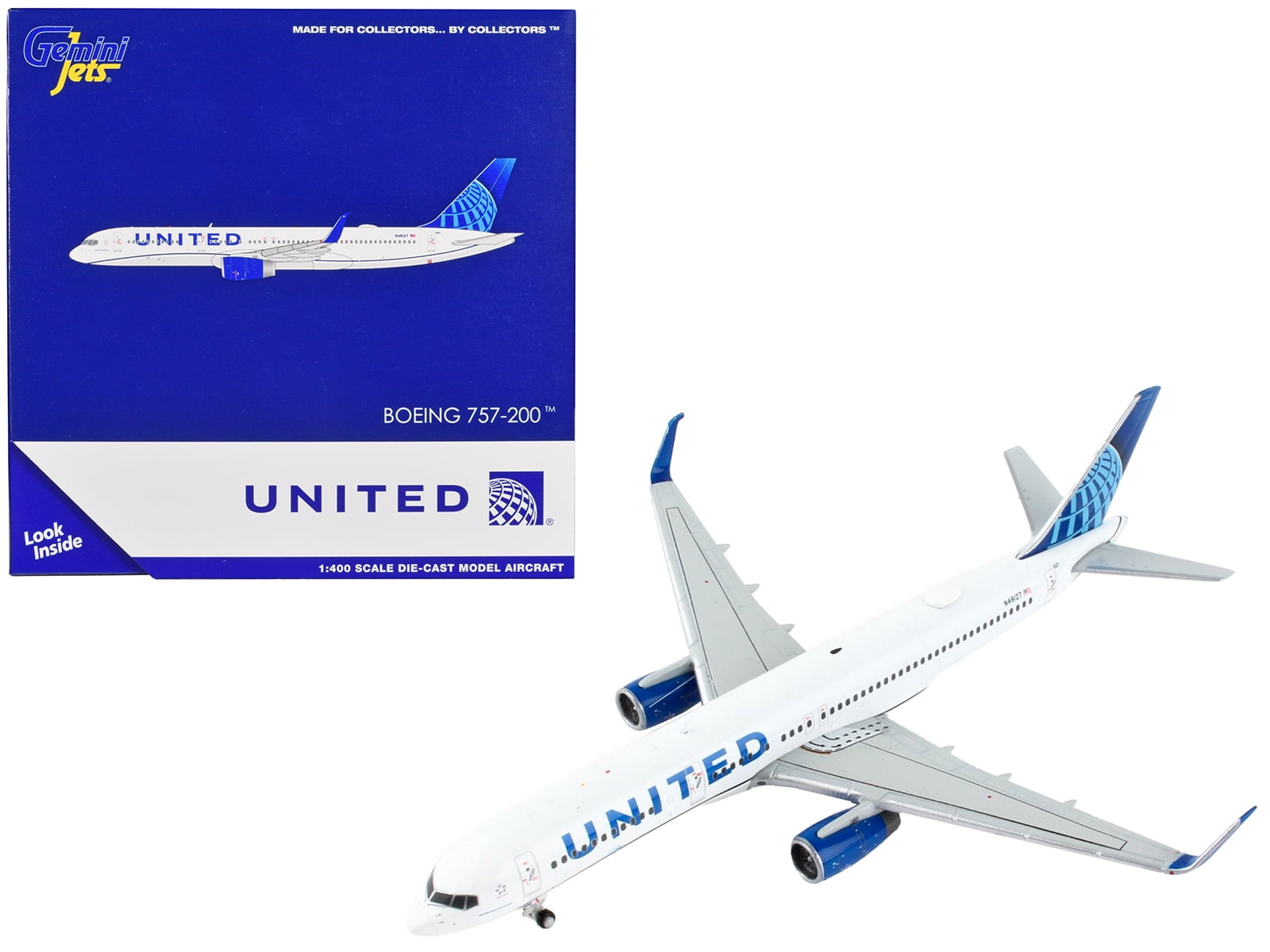 Gemini Jets 1-400 Scale United Diecast Model Airplane - Walmart.com