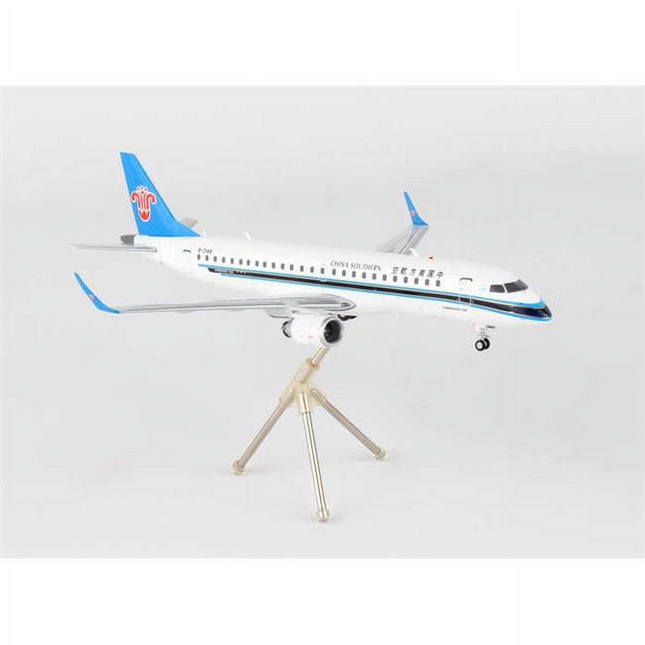 Embraer ERJ-190 Commercial Aircraft White w/Black and Blue Tail "Gemini 200" Series 1/200 Diecast Model Airplane by GeminiJets