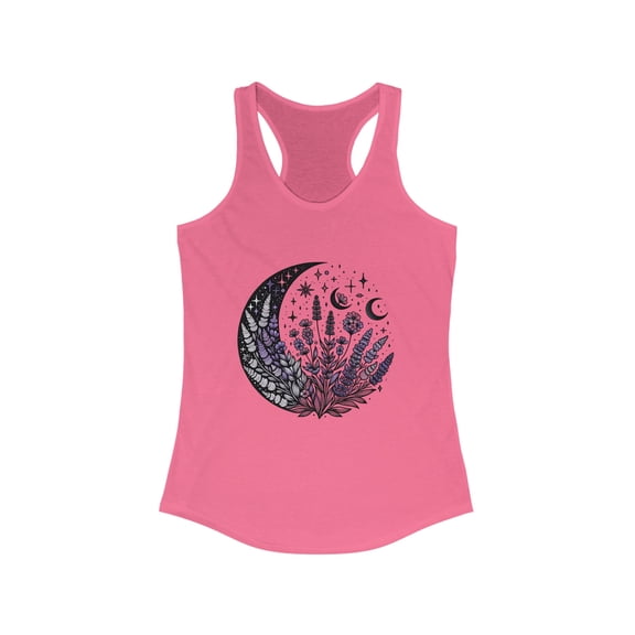 Gemini Lavender Birth Flower Women's Racerback Tank Top - In Four Colors