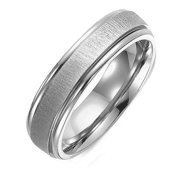 Gemini Men's or Women's Matt & Polish Anniversary Wedding Titanium Ring width 4mm Valentine's Day Gift