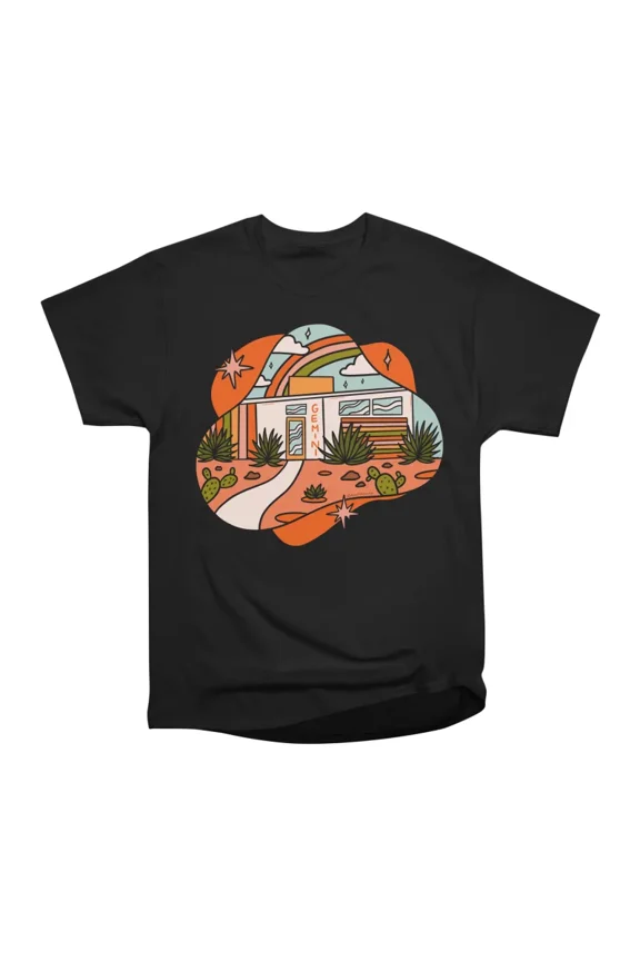 Gemini Mid Century House T-Shirt Tee Gift For Him Merch For Her Apparel For Friend