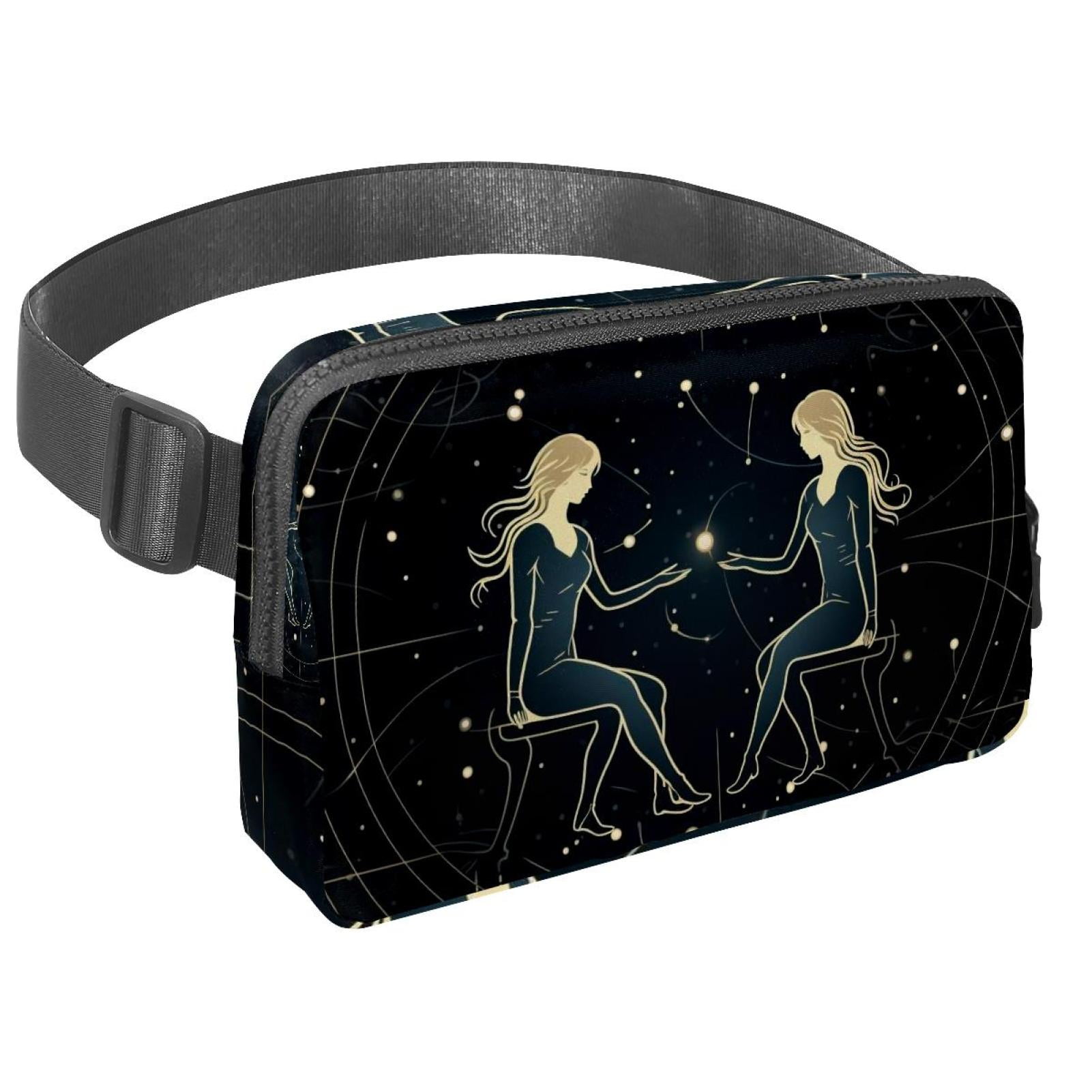Gemini Money Belt Waist Bag Fanny Pack - Lightweight Adjustable with Extension Strap Unisex