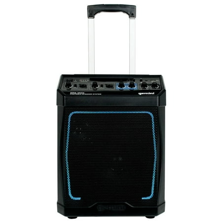 Gemini Pro Audio Equipment MPA-3600 Portable Rechargeable Bluetooth Speaker with Multi-Colored LEDs & Microphone
