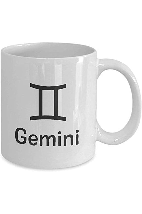 Gemini Mug, Ceramic Zodiac Coffee Mug, Perfect Geminian Gift