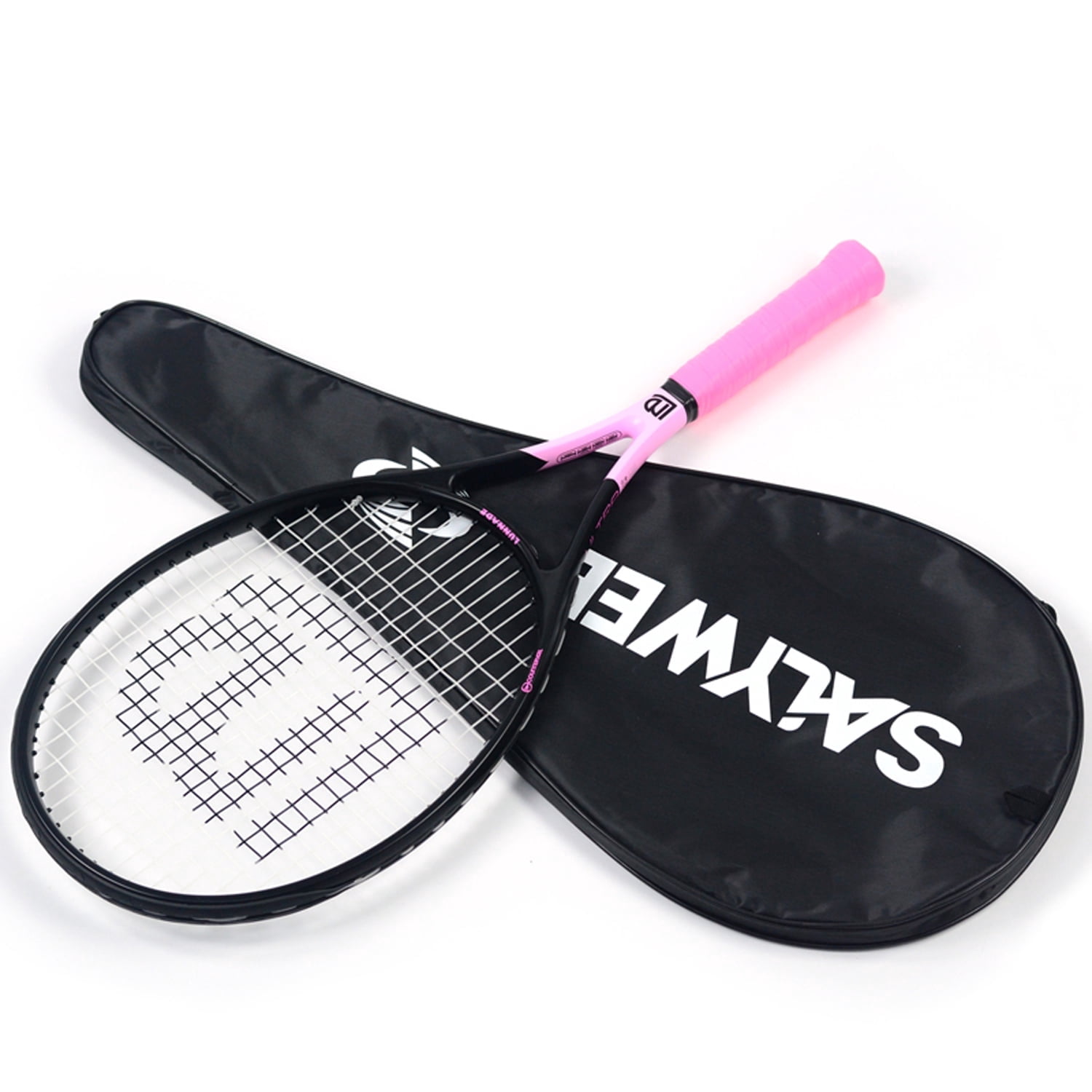 Gemini Pro-Grade Carbon Fiber & Aluminum Tennis Racket - Free bag, 6 Colors (High-Visibility Fluorescent Options), Lightweight Durable Performance for Adults Players, Arm-Friendly Shock Absorption