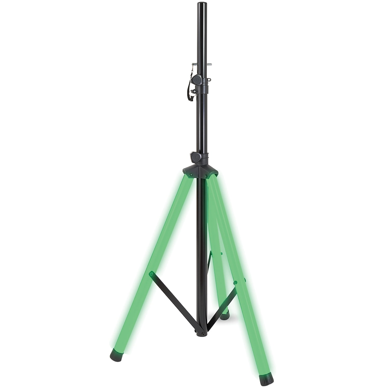 Gemini Professional Adjustable Tripod Speaker Stand with Color-Changing LEDs, STL-500 & 1-Pack AS Series 2,000-Watt Active 15-In. Bluetooth Loudspeaker, 843631170700