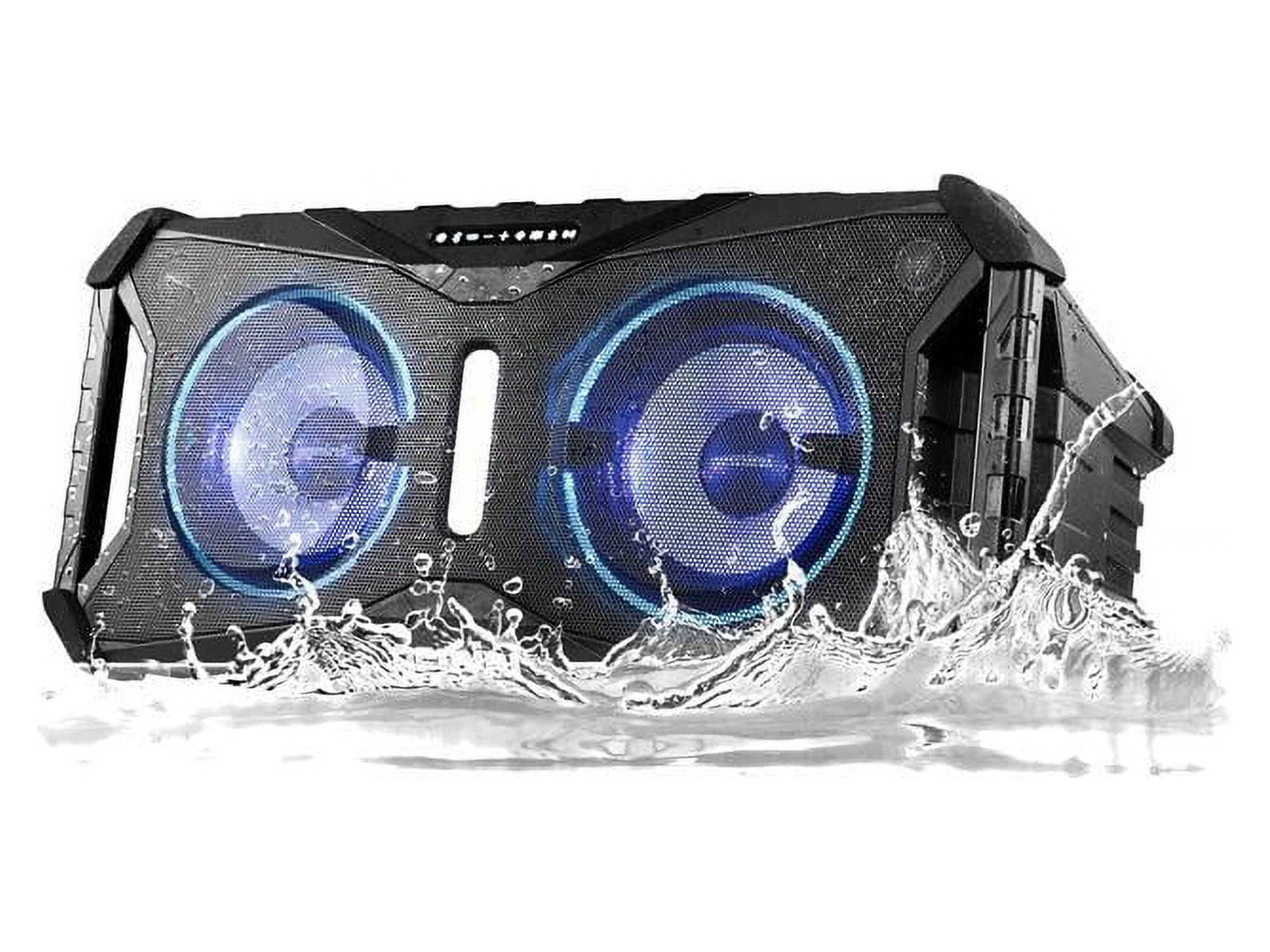 Gemini SOSP-8BLKGR SoundSplash Floating Dual 8" Bluetooth Speaker w/ LED Party Lighting