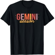 Gemini Season Zodiac Horoscope Astrology May June Birthday T-Shirt men and women can wear, black, white, gifts.