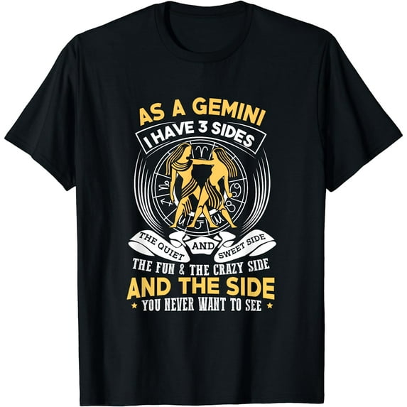 Gemini Shirt Zodiac Sign Gift Astrology T-Shirt