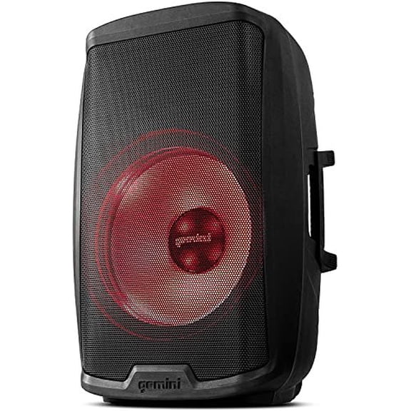 Gemini AS-2115BT-LT 15" 2,000W Powered Loudspeaker With Bluetooth and LED Lights