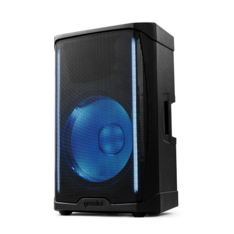 Gemini Sound GD-L115BT Powered LED Lit 1000W 2-Way Linkable