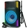 thumbnail image 1 of Gemini Sound GSP-L5500PK 15" 2200W Bluetooth PA Speaker with Microphone, Stand, TWS Pairing, LED Party Lights, 3-Channel Mixer  Ideal for DJs, Events, and Parties, 1 of 1