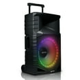 thumbnail image 1 of Gemini Sound Gxp-T5000 Portable Bluetooth PA Speaker with LED Party Lighting, 15" Woofer, 1500W Peak Power, IPX4 Weather Resistant, 1 of 8