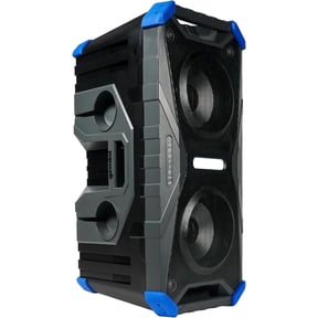 Gemini Sound SoundSplash 400W Floating Waterproof Wireless Bluetooth Speaker, LED Light Show, Dual 8 Woofers & NFC Pairing - Perfect for Pool Parties, Beach, Travel & Home Fun Blue/Gray
