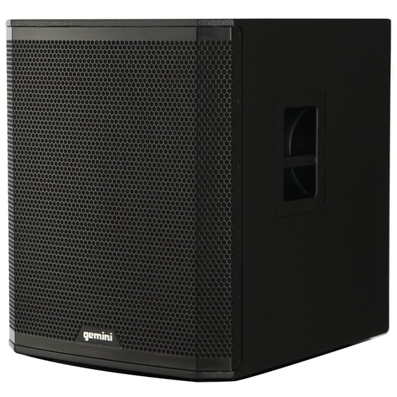 Gemini Sound ZRX-S18BT Ultra-High-Power 2400W Peak Bluetooth Subwoofer - 18in Front Firing, High Excursion for DJ/Outdoor, Portable with XLR, TWS, 600W RMS