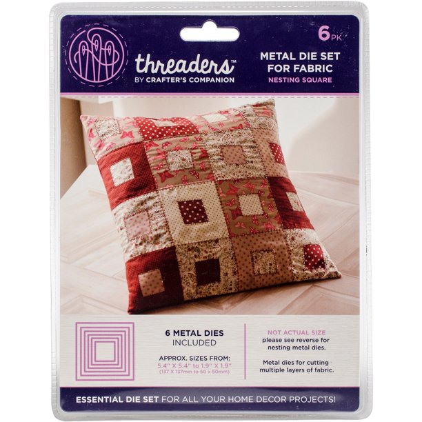 Gemini Threaders Metal Fabric Nesting Dies 6/PkgSquare