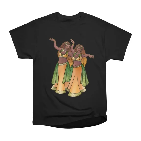 Gemini Twin Belly Dancers T-Shirt Tee Gift For Him Merch For Her Apparel For Friend
