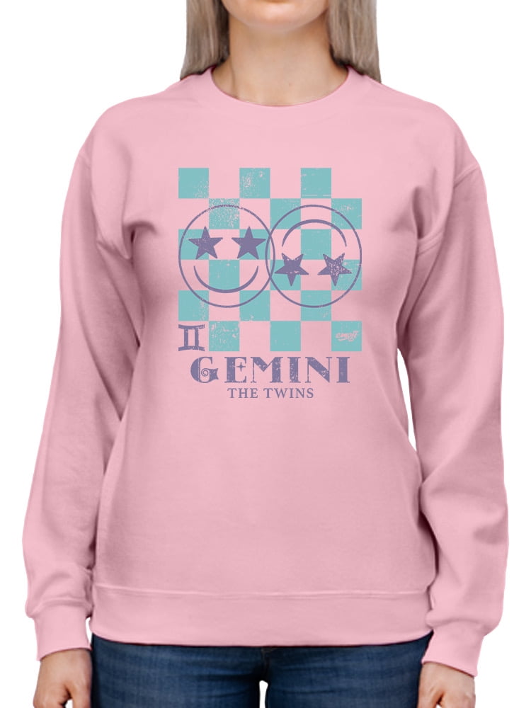 Gemini Twins Emoji - Zodiac Art Design Women's Sweatshirt - Walmart.com