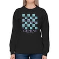 thumbnail image 1 of Gemini Twins Emoji - Zodiac Art Design Women's Sweatshirt, 1 of 4
