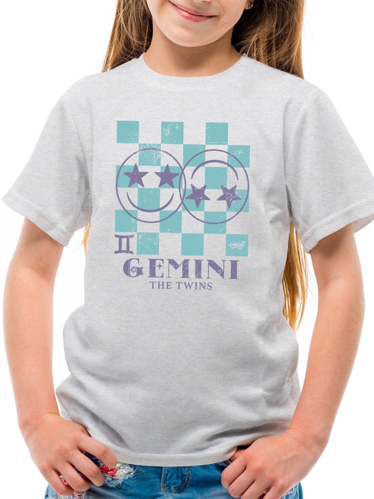Gemini Twins Emoji - Zodiac Art Design Youth's T-shirt - Walmart.com