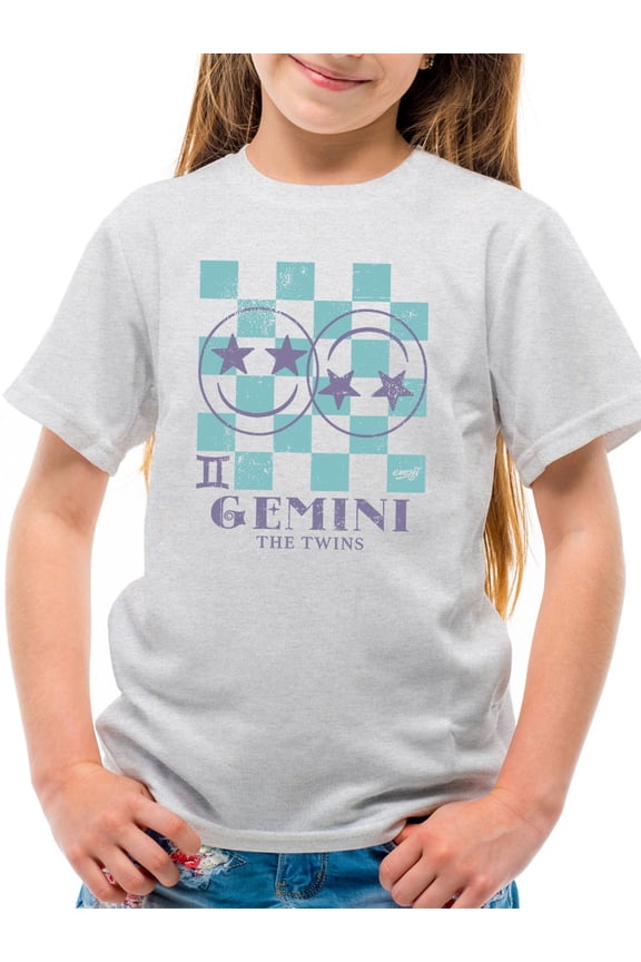 Gemini Twins Emoji - Zodiac Art Design Youth's T-shirt