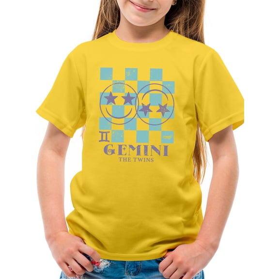 Gemini Twins Emoji - Zodiac Art Design Youth's T-shirt