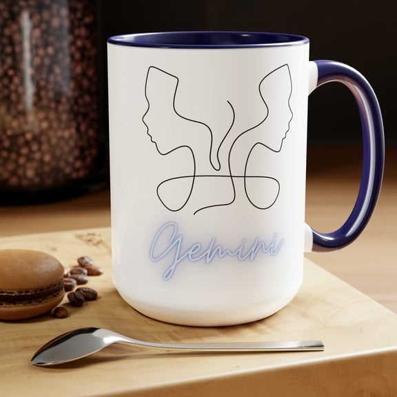 Gemini Twins Zodiac June Birthday Horoscopes Hot Cold Ceramic Coffee Mug