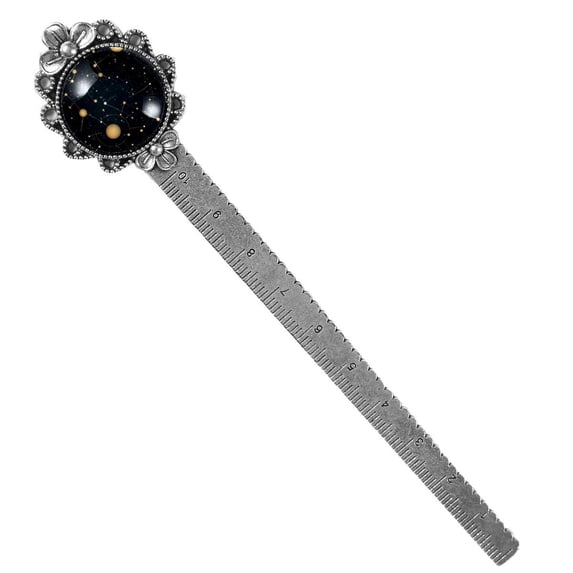 Gemini Vintage Silver Lace-Edged Bookmark: a Gift for Readers and Book Lovers