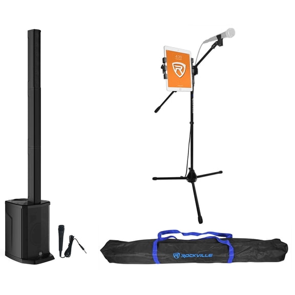 Gemini WPX-2000TOGO Portable Line Array Street Performer Speaker+Sub w/Mic+Stand
