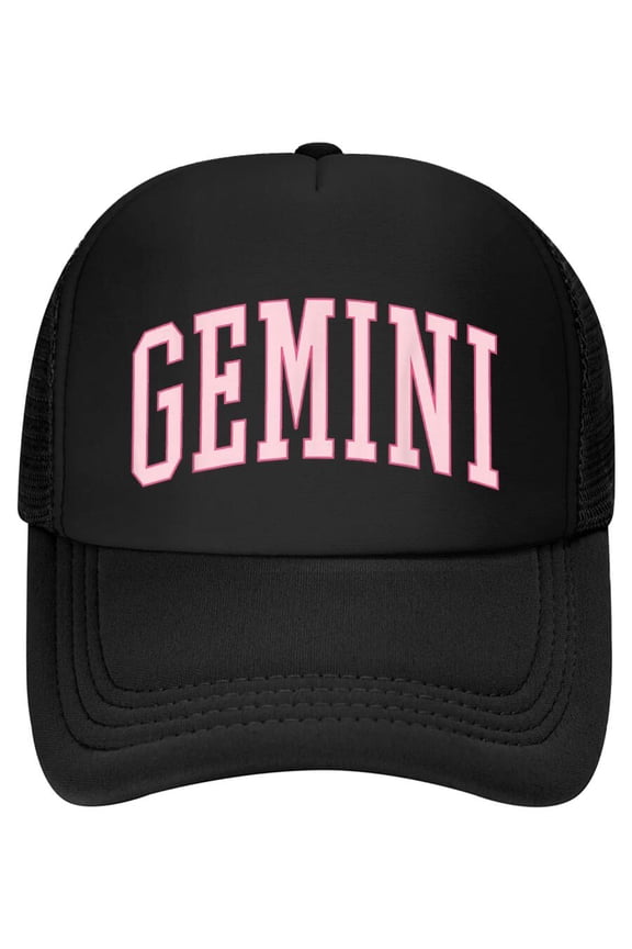 Gemini Women Birthday Pink Preppy Woman Baseball Cap