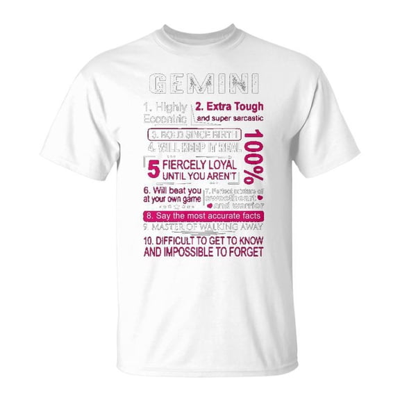Gemini Zodiac Birthday V2 Unisex Jersey Crewneck Tshirt