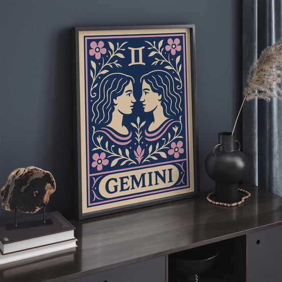 Gemini Zodiac Horoscope Unframed Paper Print