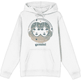 thumbnail image 1 of Gemini Zodiac Sign Adult White Long Sleeve Hoodie-XL, 1 of 3
