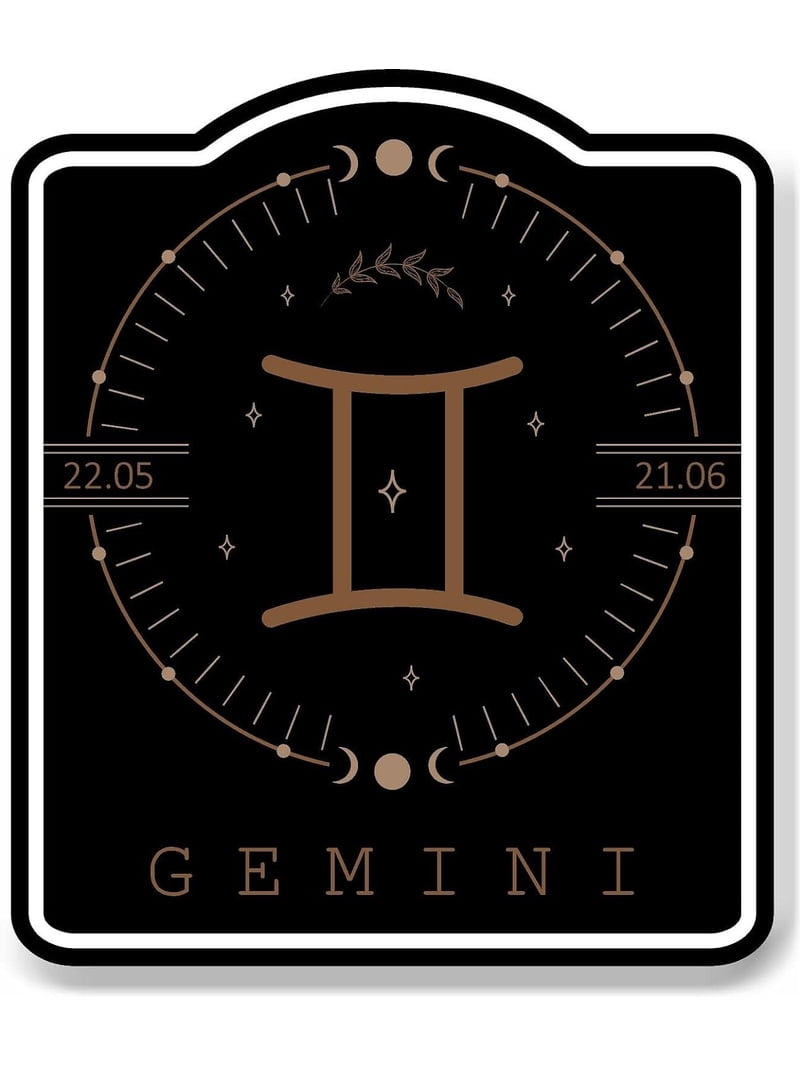 Gemini Zodiac Sign Astrology Horoscope Black Sign 8.5x10 - Walmart.com
