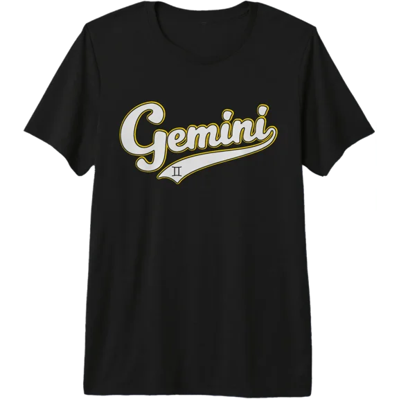 Gemini Zodiac Sign Astrology May June Birthday Retro Premium Tri-Blend T-Shirt