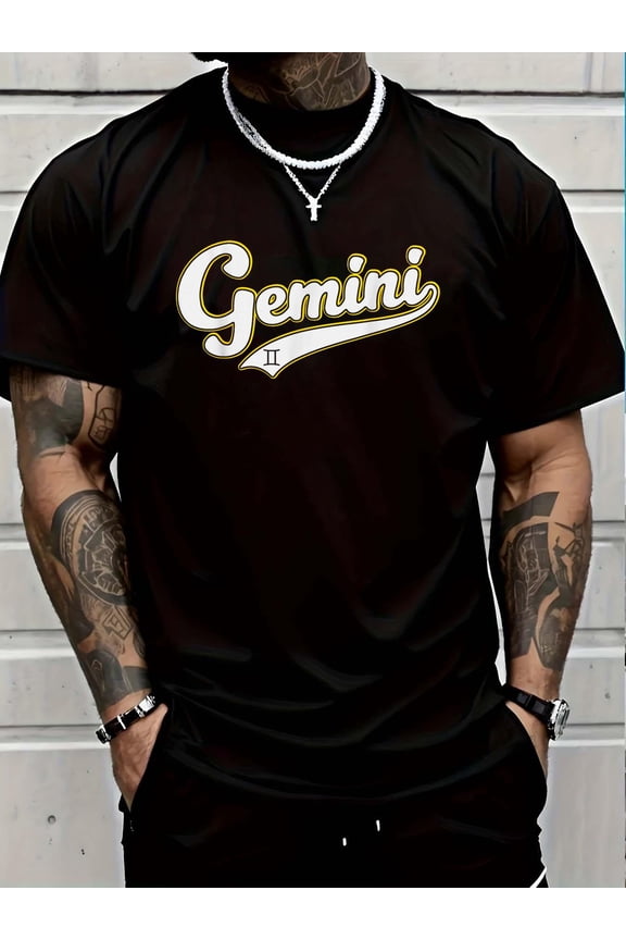 Gemini Zodiac Sign Astrology May June Birthday Retro T-Shirt Soft Cotton Lightweight Casual Graphic Tee,Casual Summer Fashion T-shirt