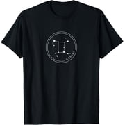 Gemini Zodiac Sign Constellation Gift Horoscope Men Women T-Shirt men and women can wear, black, white, gifts.