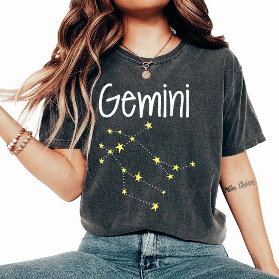 Gemini Zodiac Sign Constellation May June T-Shirt v2