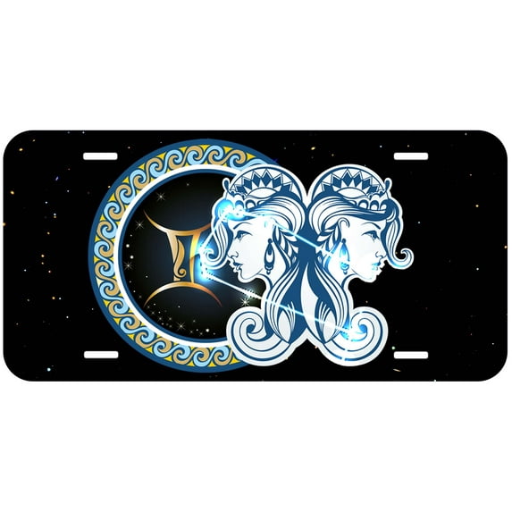 Gemini Zodiac Sign Novelty Car Auto License Plate