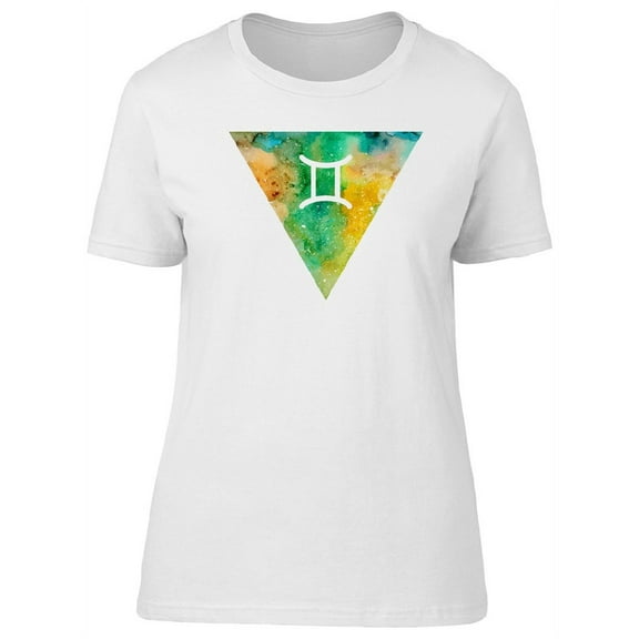 Gemini Zodiac Sign Space T-Shirt Women -Image by Shutterstock, Female x-Large