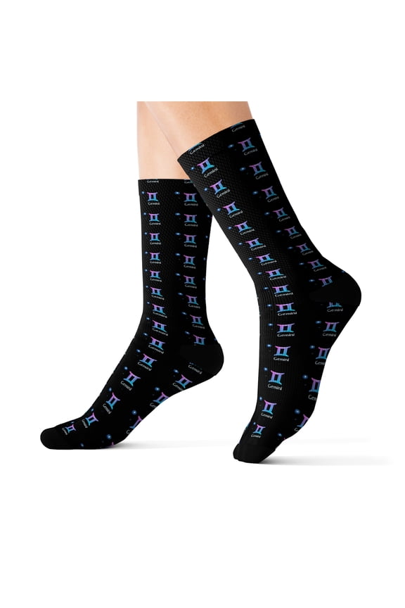 Gemini Zodiac Sublimation Socks